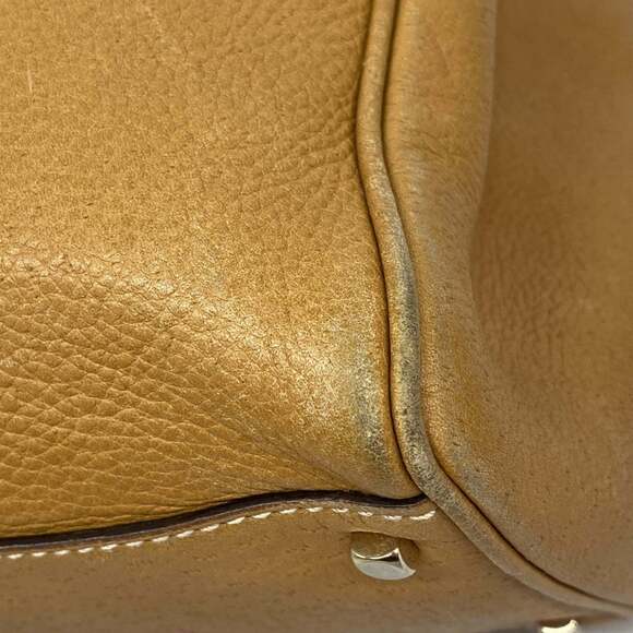 Salvatore Ferragamo Gancini Leather Shoulder Bag, Brown, Women's - Picture 6 of 13